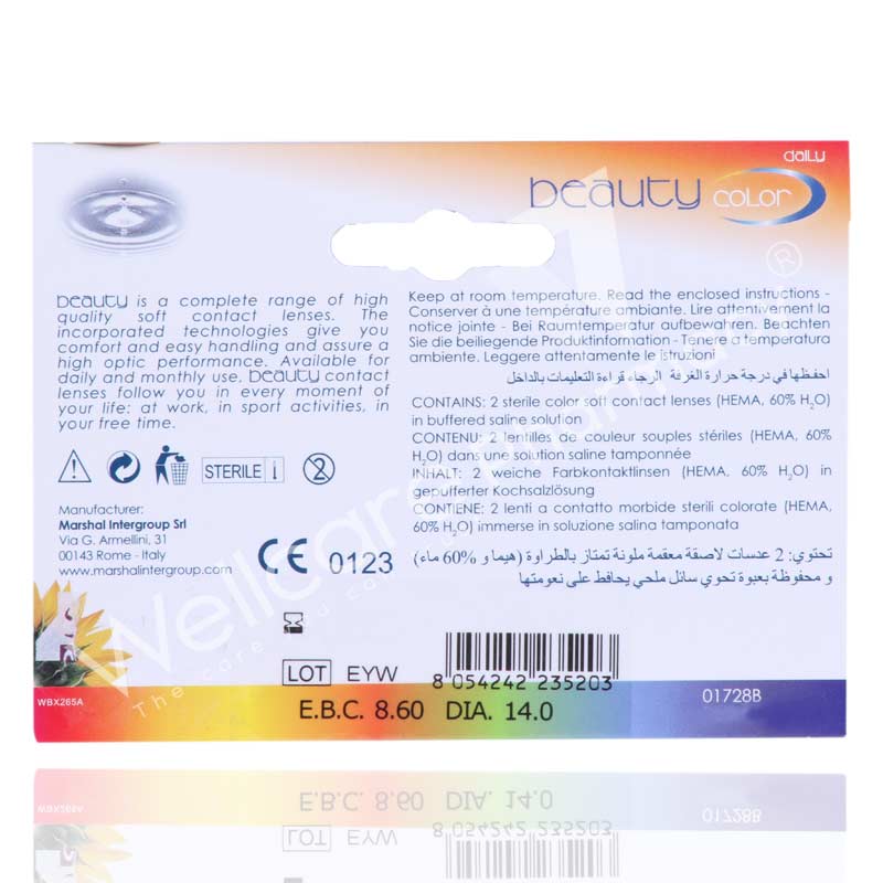 Beauty Daily Color Lens Dark Blue 2'S