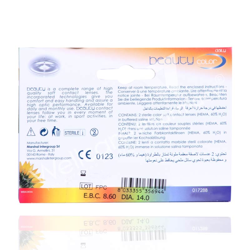 Beauty Daily Color Lens Pearl 2'S Gray