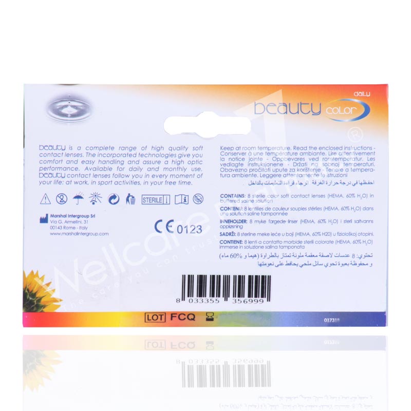 Beauty Daily Color Lens Pearl 8'S Gray