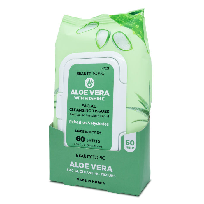 Beauty Topic Aloe Vera Facial Cleansing Tissues 60'S