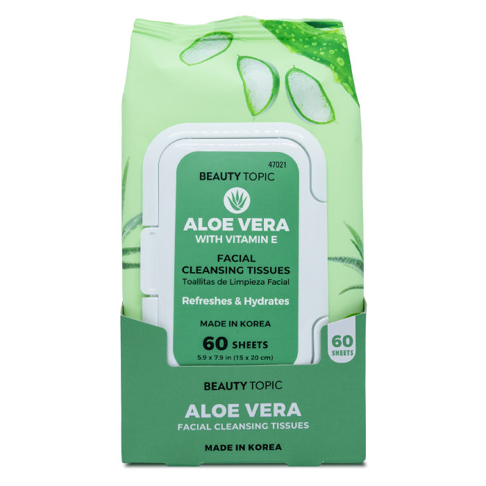 Beauty Topic Aloe Vera Facial Cleansing Tissues 60'S