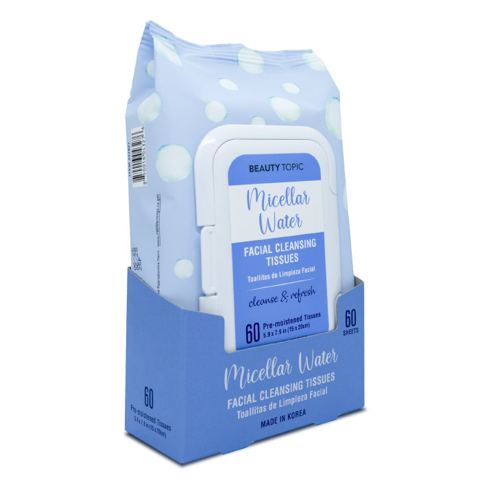Beauty Topic Micellar Water Facial Cleansing Tissues 60'S