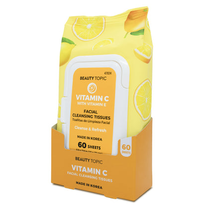 Beauty Topic Vitamin C Facial Cleansing Tissues 60'S - Wellcare Pharmacy
