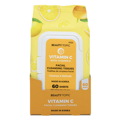 Beauty Topic Vitamin C Facial Cleansing Tissues 60'S - Wellcare Pharmacy