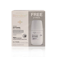 Beesline 1+1 Skin Whitening Roll-On Deo Super Dry Fragrance Free 50Ml