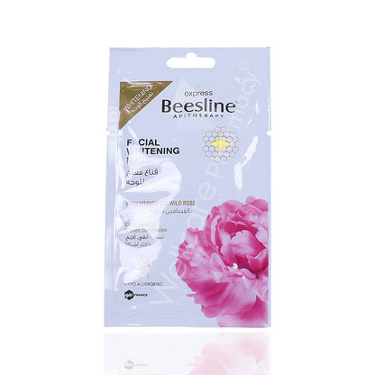 Beesline Facial Whitening Mask 25 G Sachet(Rose)