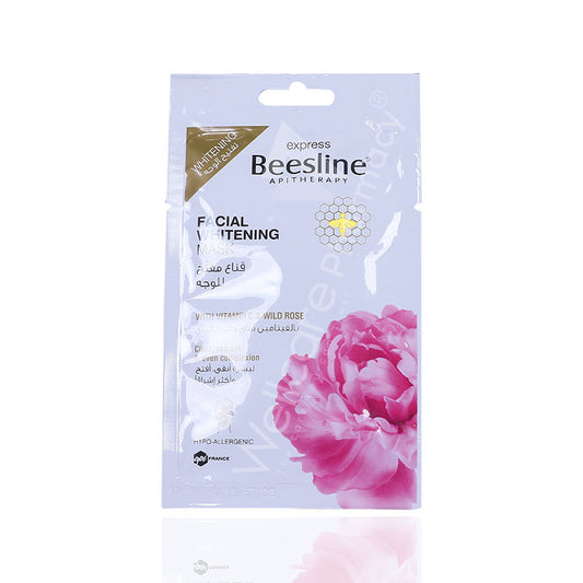 Beesline Facial Whitening Mask 25 G Sachet(Rose)