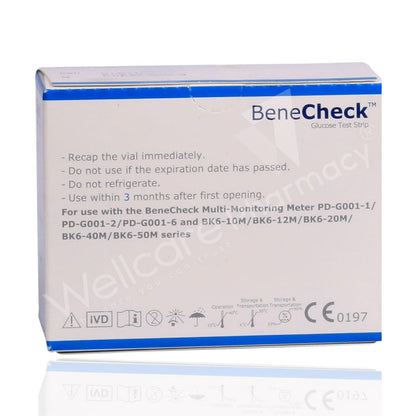 Benecheck Blood Glucose Strip 50'S