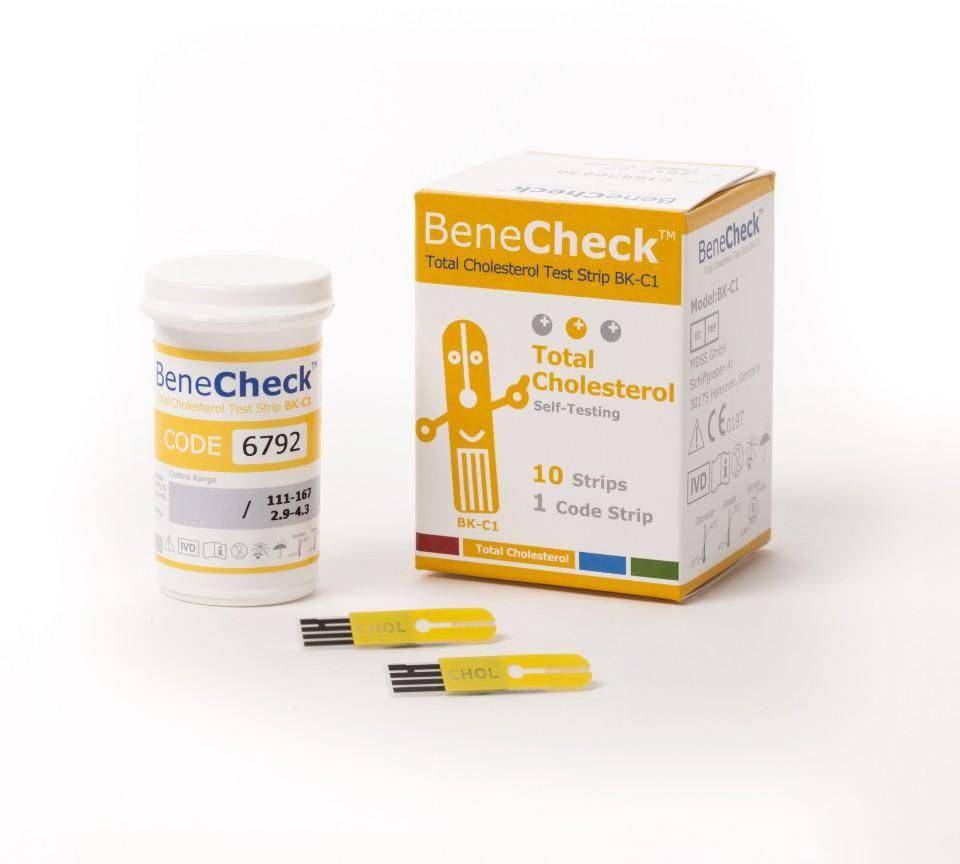 Benecheck Total Cholesterol Strip 10'S Benecheck Total Cholesterol Strip 10'S