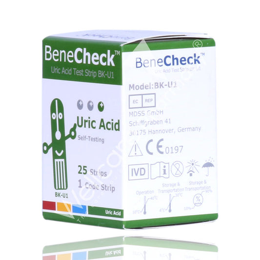 Benecheck Uric Acid Strips 25'S