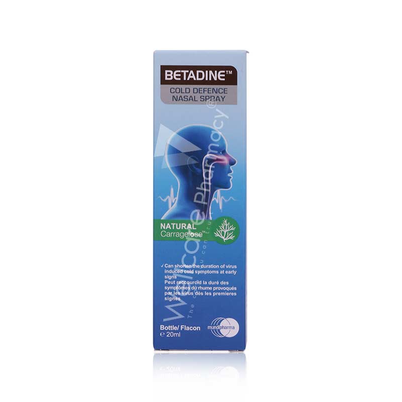 Betadine Cold Defence Nasal Spray 20Ml Betadine Cold Defence Nasal Spray 20Ml