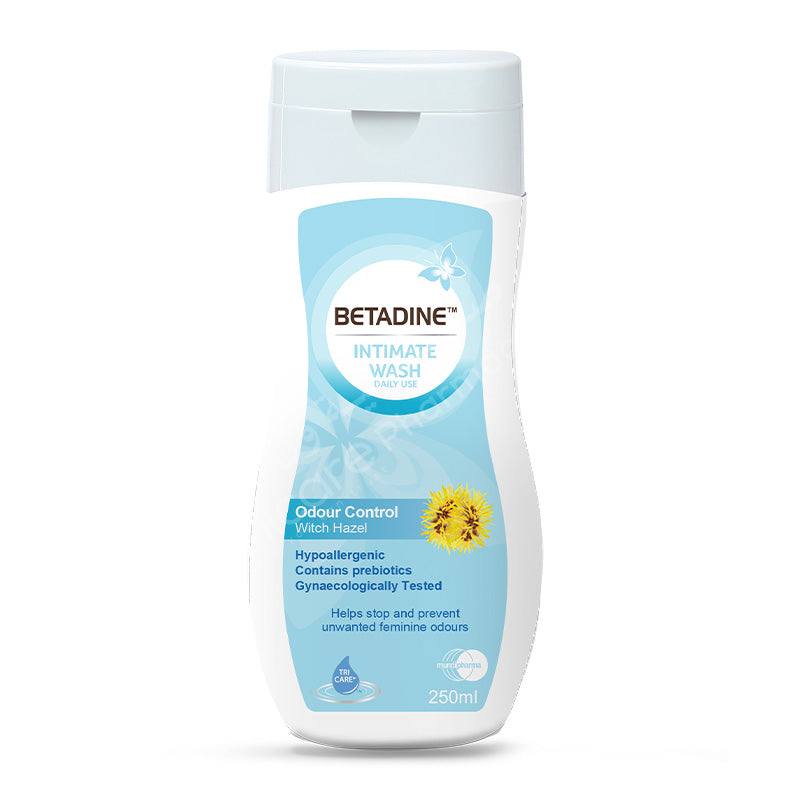 Betadine Intimate Wash Odour Control With Hazel 250Ml