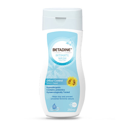 Betadine Intimate Wash Odour Control With Hazel 250Ml