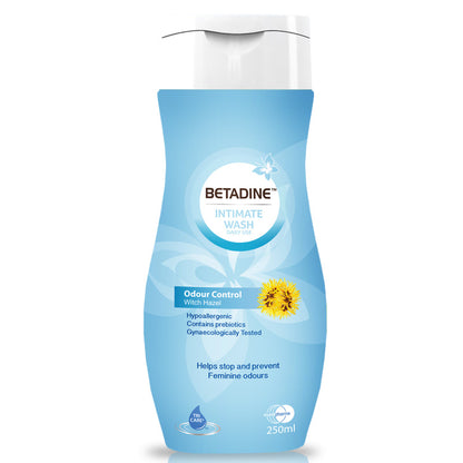 Betadine Intimate Wash Odour Control With Hazel 250Ml