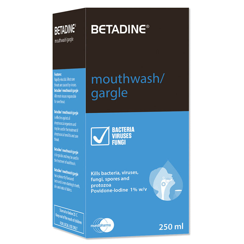 Betadine Mouthwash 250Ml Betadine Mouthwash 250Ml