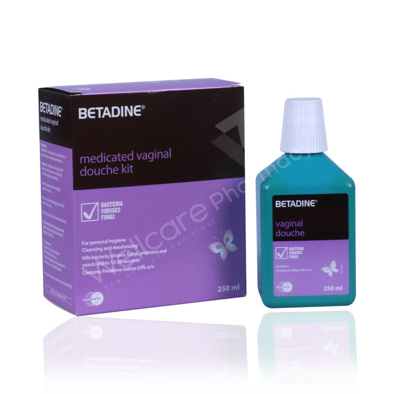 Betadine Vaginal Douch Kit 250Ml