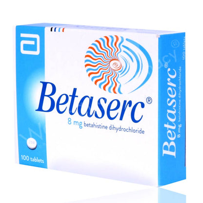 Betaserc 8mg Tablets 100'S