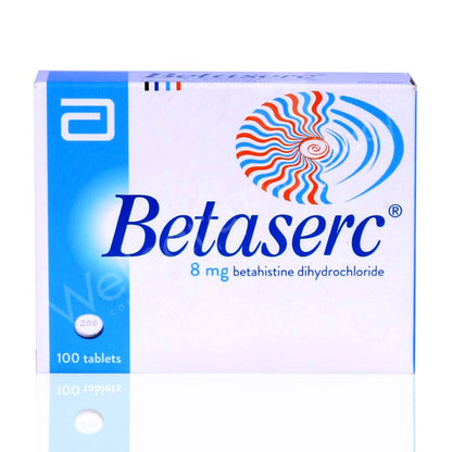 Betaserc 8mg Tablets 100'S