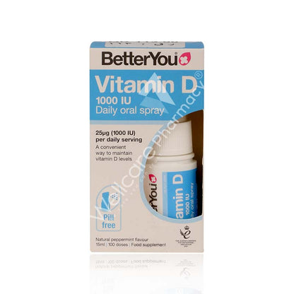 Betteryou Vitamin D Daily Oral Spray 15Ml