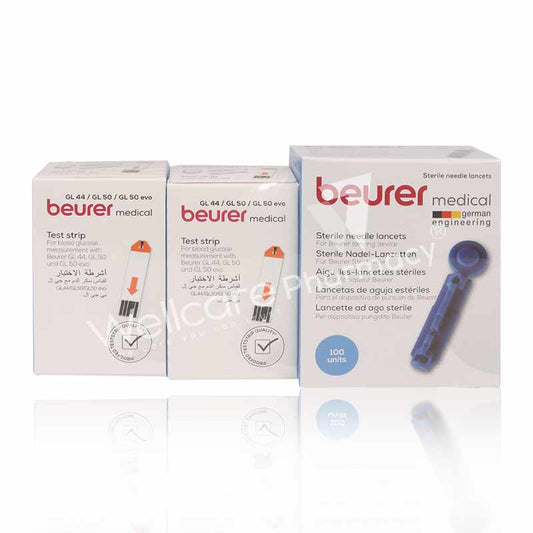 Beurer Gl50/Gl44 Code Free Strips 100S+Beurer Lancet 100'S