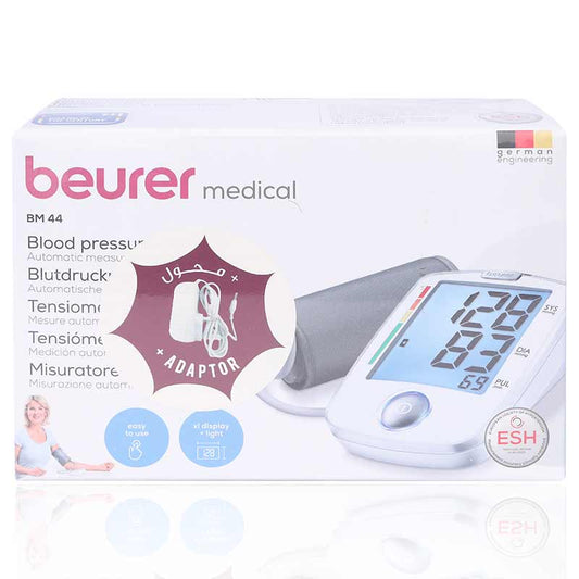 Beurer Bm44 Upper Arm Bp Monitor With Adaptor - Wellcare Pharmacy