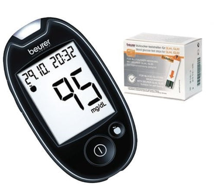 Beurer Gl44 Code Free Sugar Monitor And Gl44 Strip 10'S