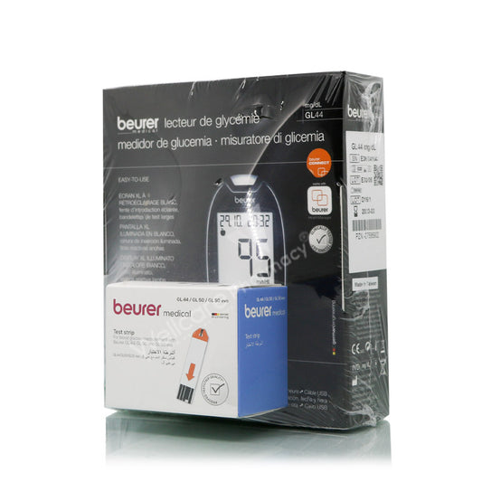 Beurer Gl44 Codefree Sugar Monitor And Gl50 Strip 50'S