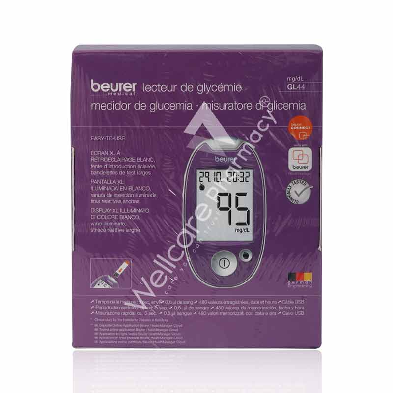Beurer Gl44  Sugar Monitor+gl50 Strip50'S+ft09 Digital Thermometer
