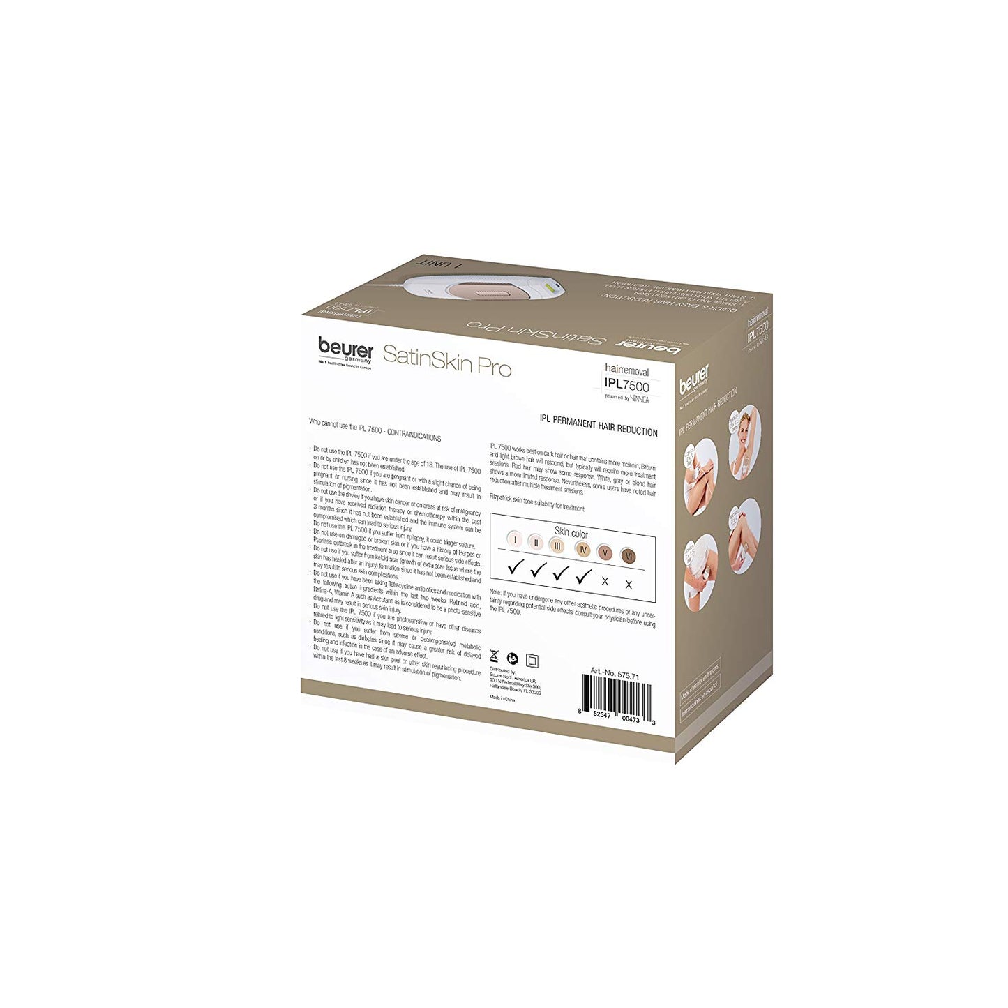 Beurer Ipl7500 Permanent H/Removal 150,000 Light Pulses