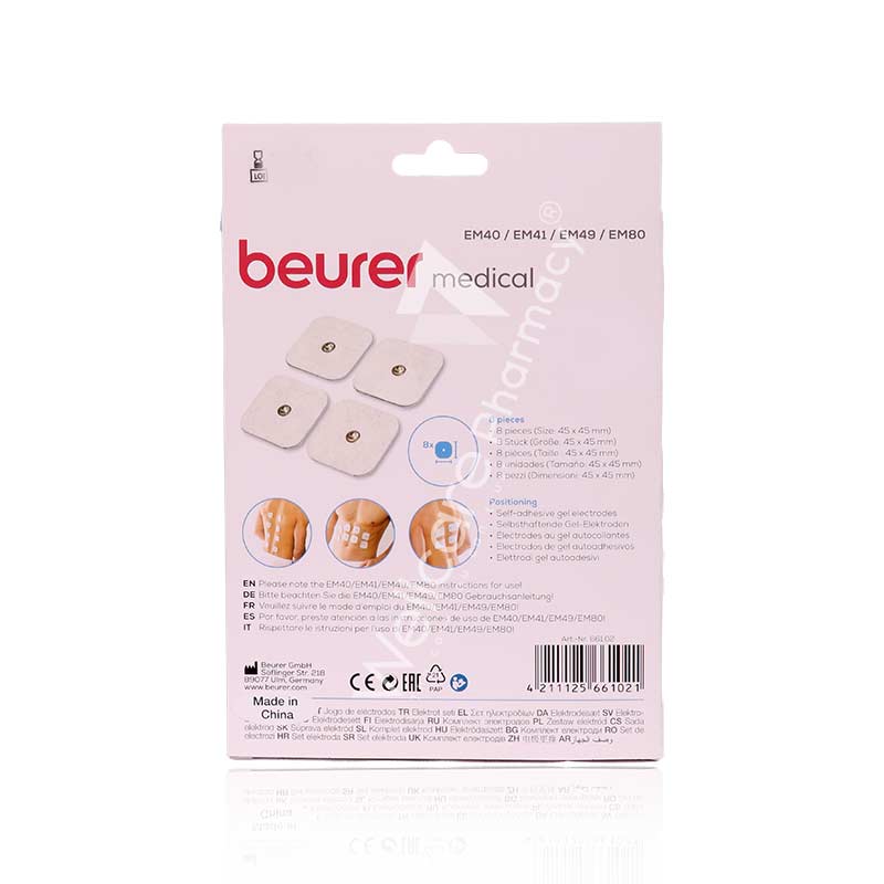 Beurer Electrodes Em40 /Em41 /Em49/Em80 45X45 8'S