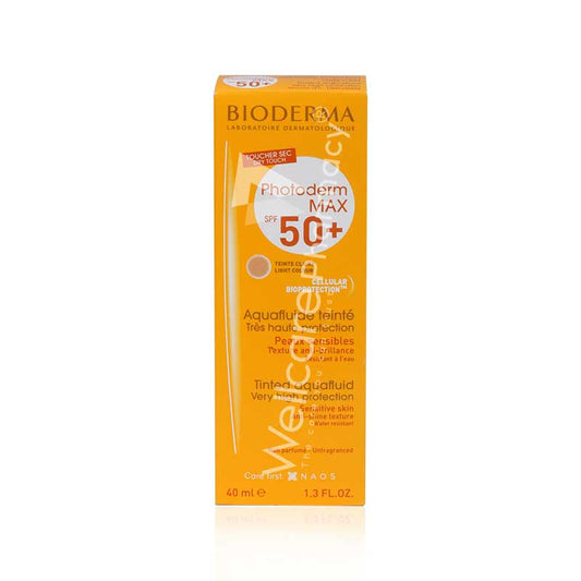 Bioderma Photoderm Max Spf50+ Light Colour Aqua Fluid 40ml - Wellcare Pharmacy