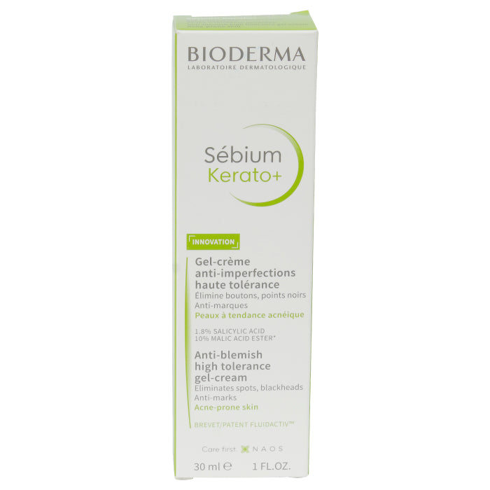 BIODERMA SEBIUM KERATO+ ANTI-BLEMISH HIGH TOLERANCE GEL-CREAM 30ML