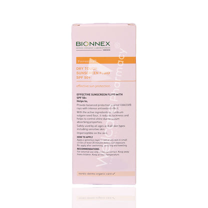 Bionnex Preventiva Dry Touch Sunscreen Fluid Spf 50+ 50ml-5030601