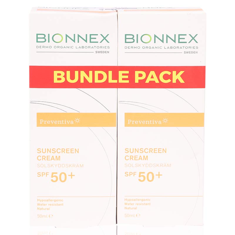 Bionnex Preventiva Sunscreen Cream Spf 50+ 50ml Value Pack