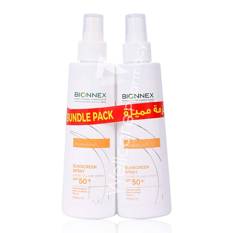 Bionnex Preventiva Sunscreen Spray Spf 50+ 200Ml Value Pack