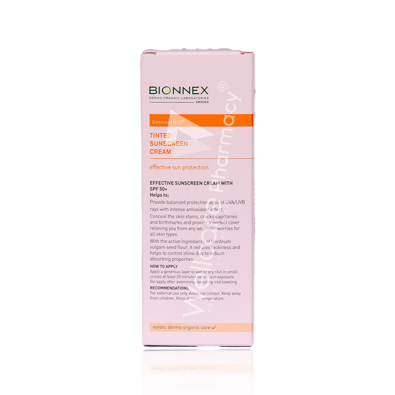 Bionnex Preventiva Tinted Sunscreen Cream Spf 50+50ml-5030201