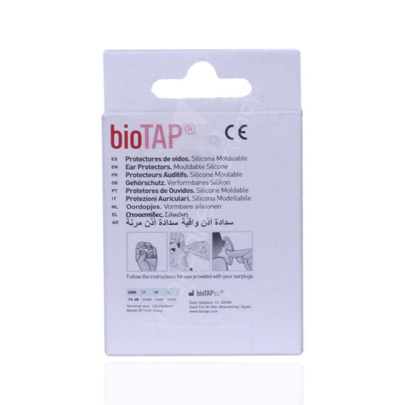 Biotap Ear Protector Mouldable Silicone Pink 6'S