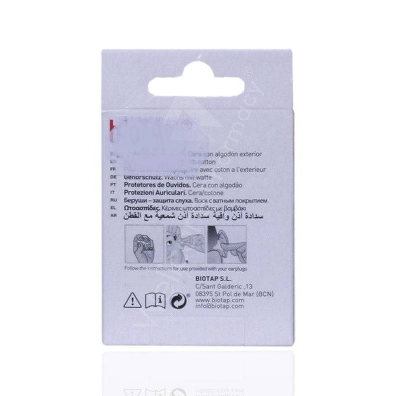 Biotap Ear Protector Wax With Cotton 12'S Biotap Ear Protector Wax With Cotton 12'S