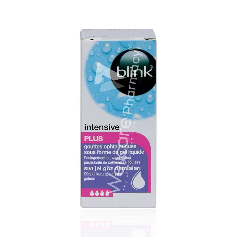 BLINK INTENSIVE PLUS LIQUID GEL EYE DROPS 10ML