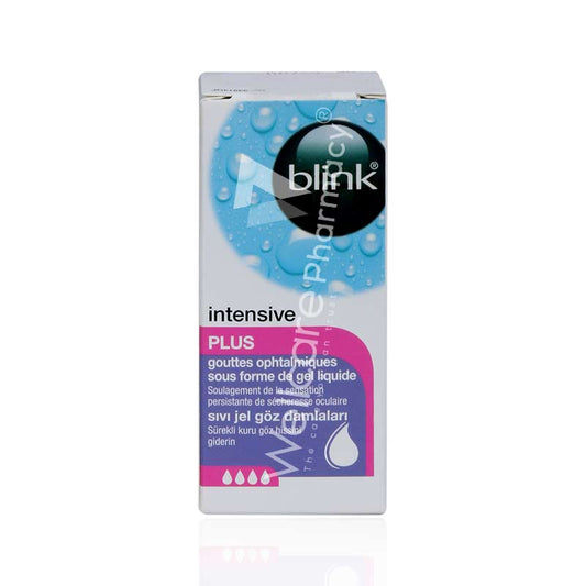 BLINK INTENSIVE PLUS LIQUID GEL EYE DROPS 10ML