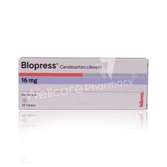 BLOPRESS 16MG TAB 28'S - Wellcare Pharmacy