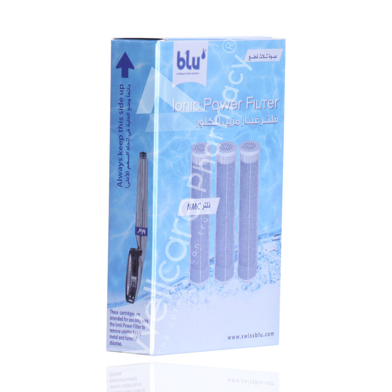 Blu Ionic Nano Metal Cluster Nmc Power Filter Refill Cartridges 3Pcs