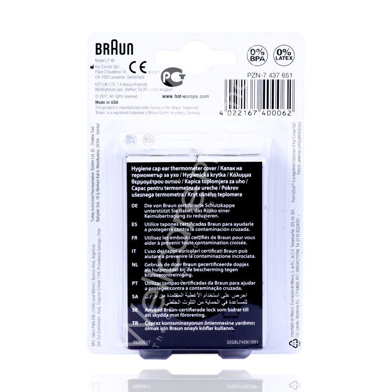 Braun Lf 40 Thermoscan Filter 40'S
