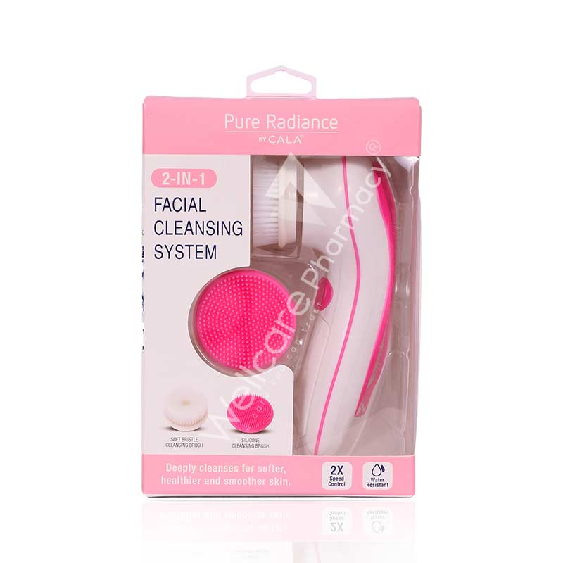 Cala 2 In 1 Facial Cleansing System Pink-67503