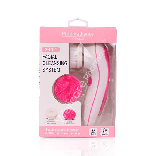 Cala 2 In 1 Facial Cleansing System Pink-67503