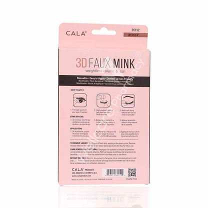 Cala 3d Faux Mink Lashes Noir-4 Pairs Per Pkt -35151