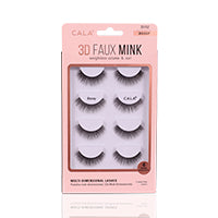 Cala 3d Faux Mink Lashes Noir-4 Pairs Per Pkt -35151