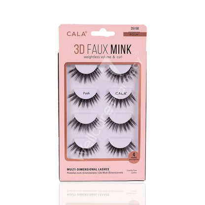 Cala 3D Faux Mink Lashes-Sin City-4 Pairs Per Pkt-35158