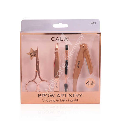 Cala Brow Artistry Shaping & Defining Kit Rose Gold 4pc - 50961 - Wellcare Pharmacy