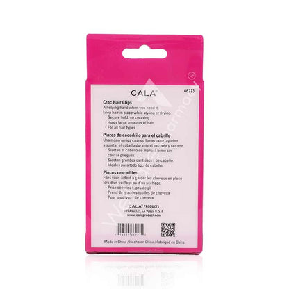 Cala Cric Hair Clip Black 4pc -66223
